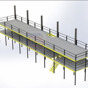 Multi-floor mezzanine rack High Warehouse Storage Racking System Multi Level Mezzanine Racking System (1)
