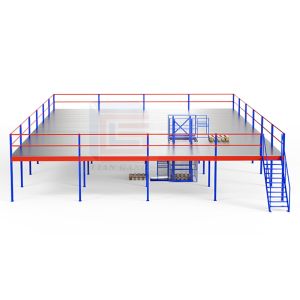 Multi-tier Industry Warehouse Racking Steel mezzanine floor stacking racks & shelves (1)