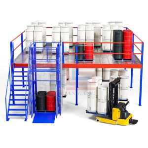 Ce Corrosion Protection Mezzanine Floor Rack Warehouse Steel Selective Attic Shelves (1)