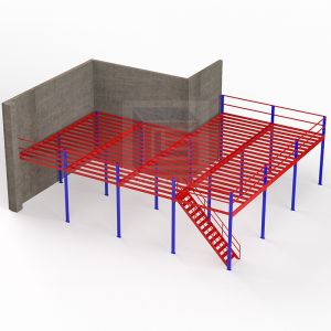 China Industrial mezzanine floor racking system mezzanine platform rack metal shelves warehouse mezzanine (1)