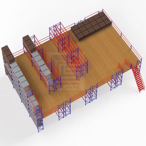 High Efficiency Multi-level Industrial Steel Mezzanine Floor Systems Modular Steel Rack Warehouse flooring (1)