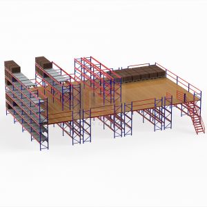 Manufacture Factory Custom Long Span Warehouse Storage Steel Mezzanine Floor Racking (1)